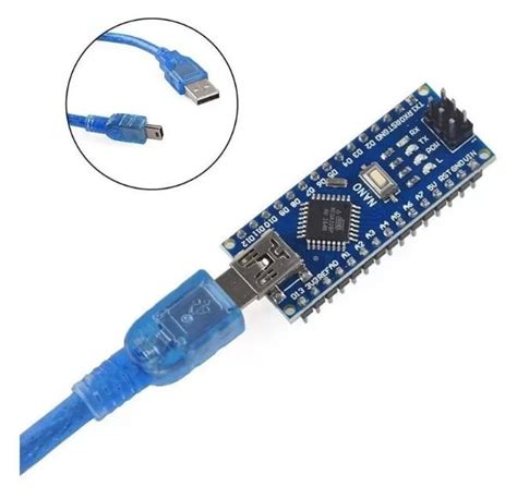 ARDUINO NANO V3 0 ATMEGA 328 CH Y FTDI PINES SOLDADOS CABLE USB