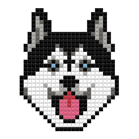 Siberian Husky Pixel Art Pixel Art Pattern Perler Bea