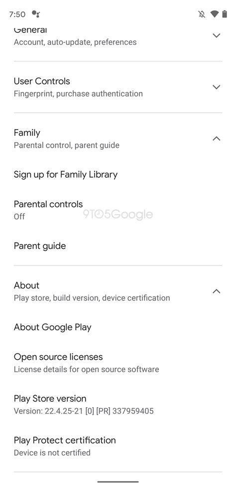 Google Play Store for Android preps new settings page - 9to5Google