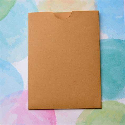 Конверт А6 з виїмкою, Creative board 120гм2 (чистий)