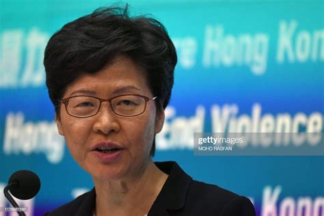 Hong Kong Chief Executive Carrie Lam Speaks During A Press Conference News Photo Getty Images