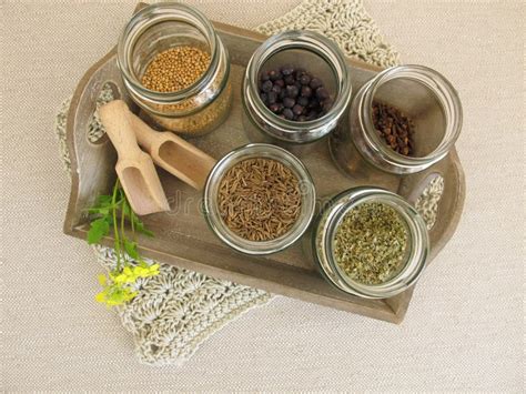 Dried Herbs And Spices Stock Photo Image Of Herbs Stockpile 74853670