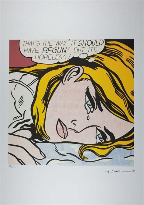Roy Lichtenstein Nude With A Sceentext S Silk Screen Chairish