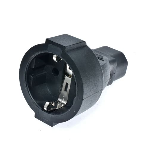 Iec C Male To Europe Schuko Female Socket Short Power Plug