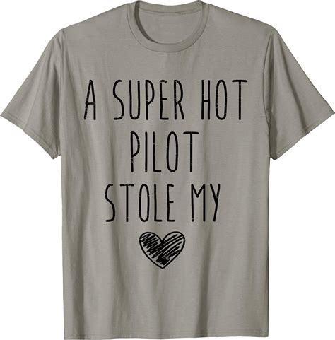 Retro Vintage A Super Hot Pilot Stole My Heart Funny T Shirt Buytshirtdesigns Net