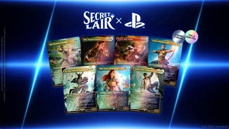 magic  gathering  playstation announce secret lair card set