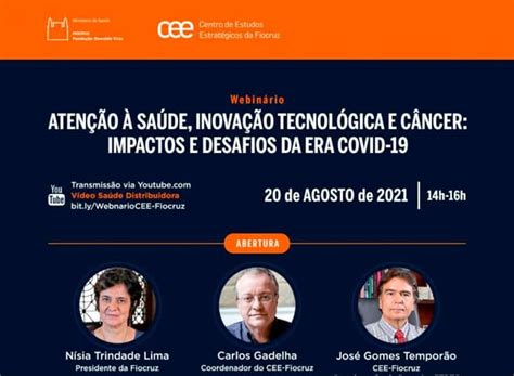 Fiocruz Promove Webin Rio Sobre O Futuro Da Aten O Ao C Ncer E O