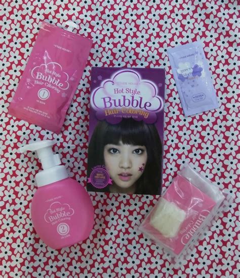 Etude House Hot Style Bubble Hair Coloring Lavender Brown Review Call Me Xiao Qi