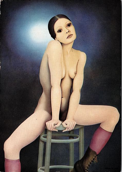 Lot Vintage Postcard Illustration Female Nude