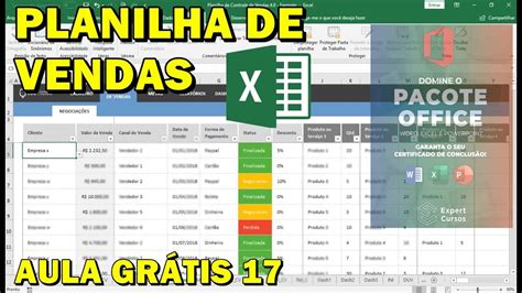 Como Criar Planilhas De Vendas No Excel AulaGratuita17 YouTube