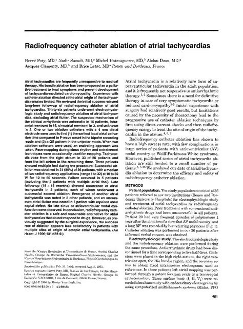 PDF Radiofrequency Catheter Ablation Of Atrial Tachycardias DOKUMEN