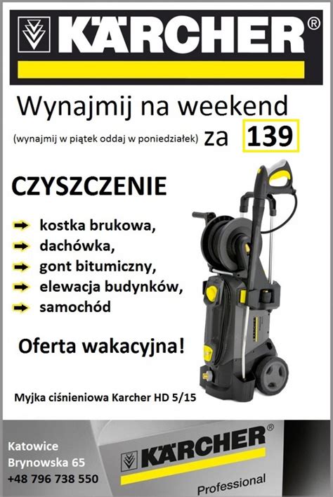 Szorowarki Wynajem Wypo Yczalnia Odkurzaczy Pior Cych Wynajem Myjek