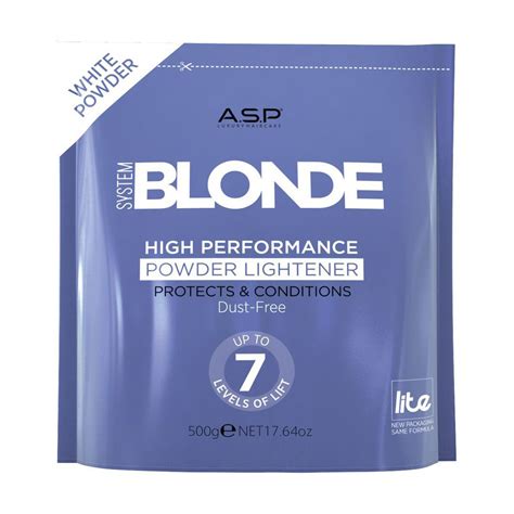 Знебарвлювальна пудра для волосся A S P System Blonde Powder Lightener Біла рівнів г