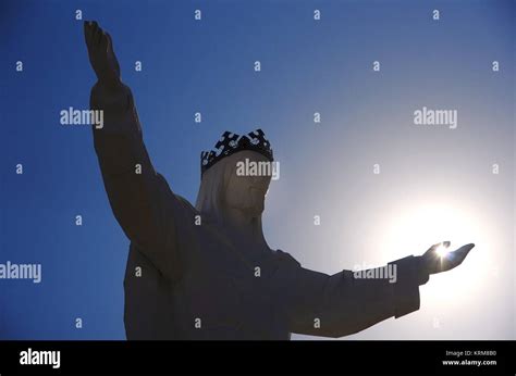 christ king statue in swiebodzin poland Stock Photo - Alamy