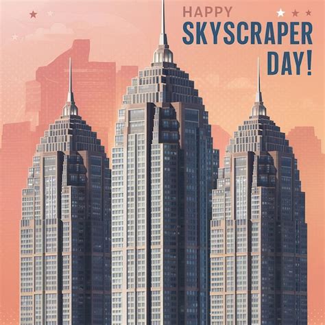 Skyscraper Day Skyscraper Day Poster Happy Skyscraper Day Happy ...