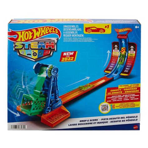 美泰兒 Mattel Hot Wheels 風火輪 STEAM系列 單軌道組 小軌道 1 64 小汽車 蝦皮購物