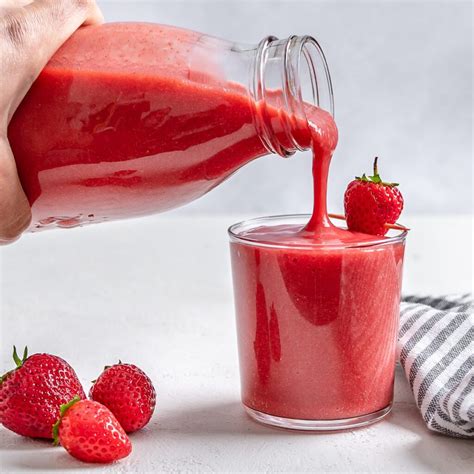 Simple Strawberry Juice Recipe Flavor Variations Food Sharing Vegan