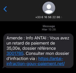 Antai Infraction Gouv Paiement Net 8 Signalements 14 Commentaires