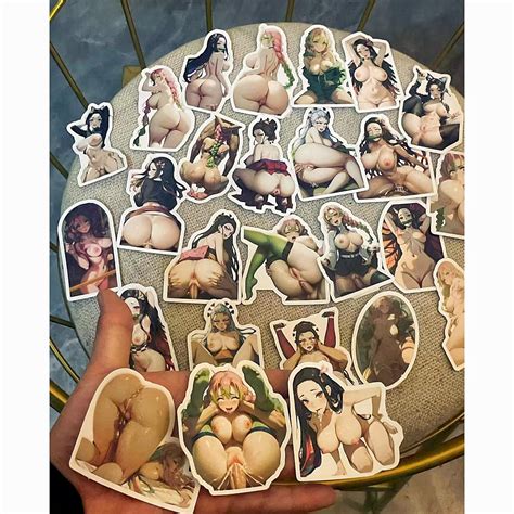 48Pcs Sexy Anime Stickers Uncensored Hentai Stickers Waifu Sticker For Water Bottle Laptop