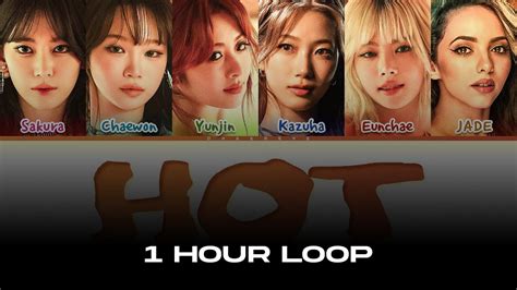 HOUR LE SSERAFIM HOT English Ver Ft JADE Lyrics Color Coded Lyrics YouTube