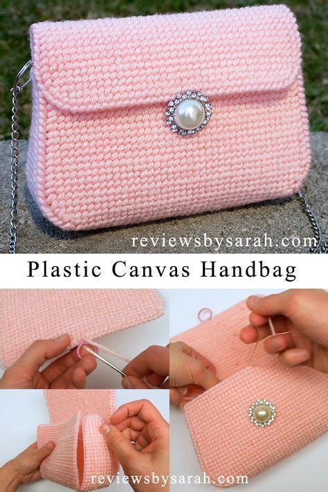 Diy Tutorial How To Make Plastic Canvas Bag Purse Handbag With Youtube