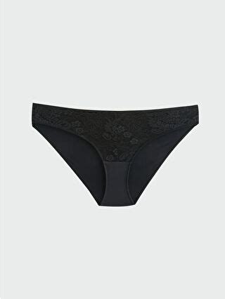 LCW DREAM Siyah Dantelli Fantezi Bikini Külot W38747Z8 CVL LCW