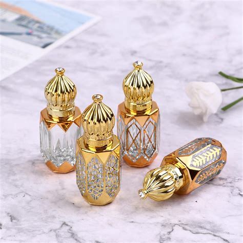 Buy 6ml Golden Refillable Perfume Bottles Glass Roll On Essential Oil Bottle At Affordable