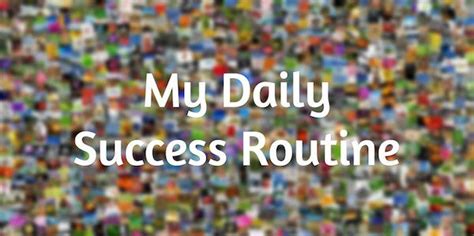 daily routine