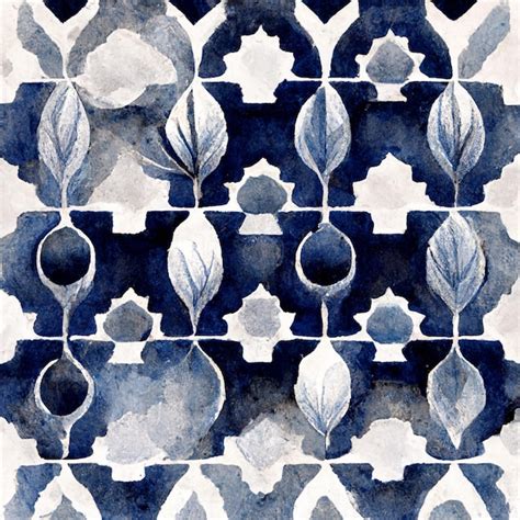 Premium Photo Watercolor Decorative Mediterranean Patterns In