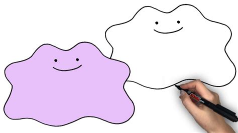 超簡単変身ポケモンメタモンのかきかた｜how To Draw A Ditto Youtube