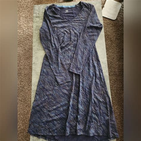 Horny Toad Dresses Horny Toadco Long Sleeve Midi Dress Greenblue Sz M Poshmark