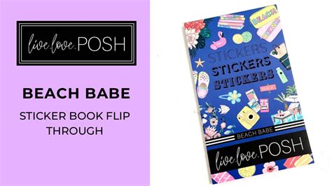 BEACH BABE STICKER BOOK FLIP THROUGH YouTube