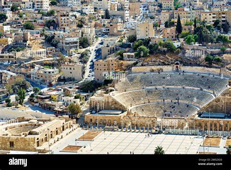 Amman Jordan The Roman Theater Stock Photo Alamy