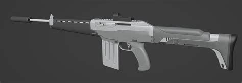 I Modeled An Assault Rifle Concept Finished Projects Blender