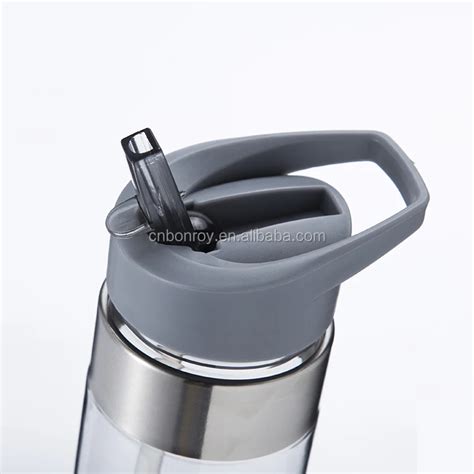 Flip Up Spout Straw Water Bottle With Stainless Steel Buy Modern
