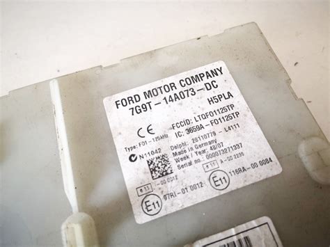 7g9t14a073dc 7g9t 14a073 Dc General Module Comfort Relay Unit Ford