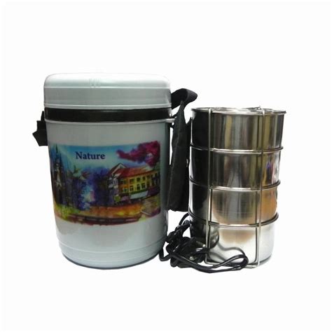 Buy Useful Electric Hot Case Tiffin Lunch Box 4 Compartments Online From ADIJYO