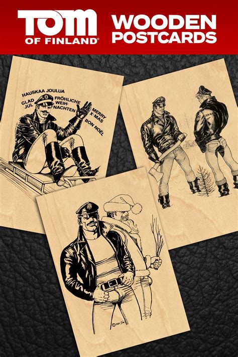 Postman Package Tom Of Finland Birthday Card Gay Greeting Cards By Kweer Cards