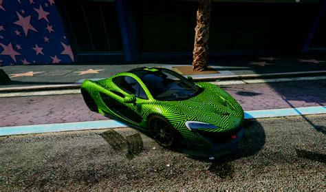 2014 McLaren P1 Geometric Skin GTA5 Mods