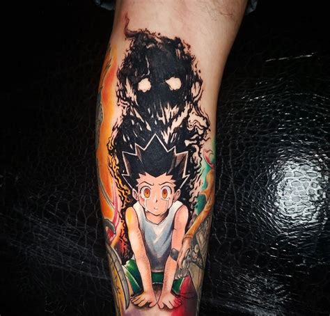 Gon Freecss Tattoo Hunterxhunter Hunter Tattoo Body Tattoo Design Tattoos For Black Skin