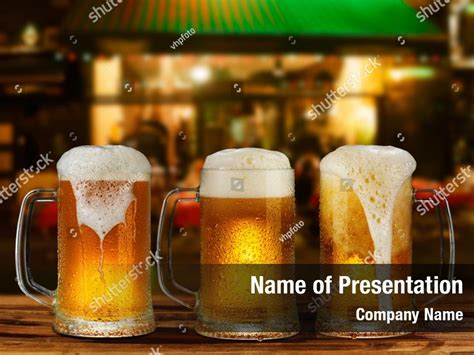 Alcohol Mug Cold Glass Powerpoint Template Alcohol Mug Cold Glass