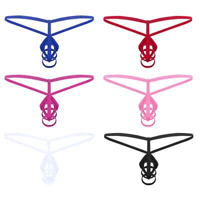 Men S Crotchless G String Lingerie T Back Thong Bikini Briefs Panties Underwear EBay