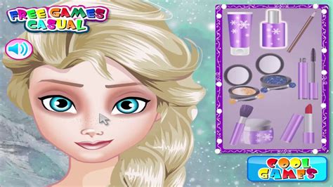 Elsa Makeup School I Disney Elsa Frozen Games Make Up Games YouTube