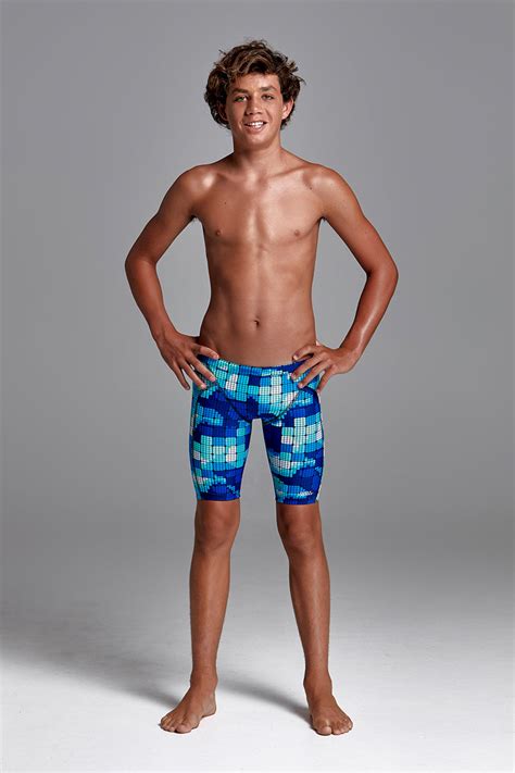 Funky Trunks Deep Impact Boys Training Jammers Aqua Swim Supplies