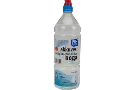 Вода дистиллированная 1 л, ПЭТ бутылка FinTippa 4607066981272 ...