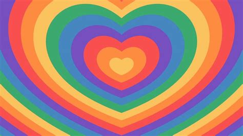 Rainbow Heart Backgrounds