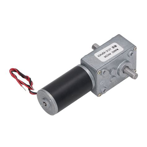 Motorreductor de CC de 24 V con reducción de velocidad, autobloqueo