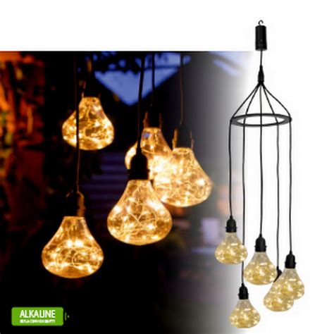 Luxform LED Battery Powered Pendant Light Bubbles 1 Light