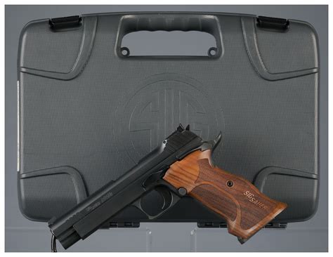 Sig Sauer Model P210 Target Semi Automatic Pistol With Case Rock