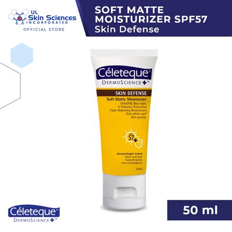 New C Leteque Skin Defense Soft Matte Moisturizer Spf Uva Uvb